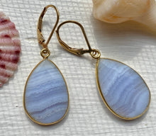 Load image into Gallery viewer, Blue Lace Agate Necklace with Pendant &amp; Earring Set