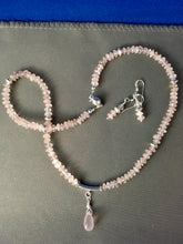 Load image into Gallery viewer, Rose Quartz &amp; Sterling Silver  16&quot;