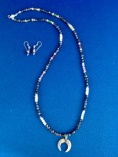 Sapphire & Multiple Gems, Plated Silver 23