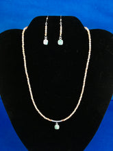 Load image into Gallery viewer, Sunstone (2mm), Amazonite &amp; Sterling  16&quot;