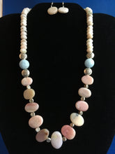 Load image into Gallery viewer, Pink Opal, Hill Tribe Silver  18&quot;
