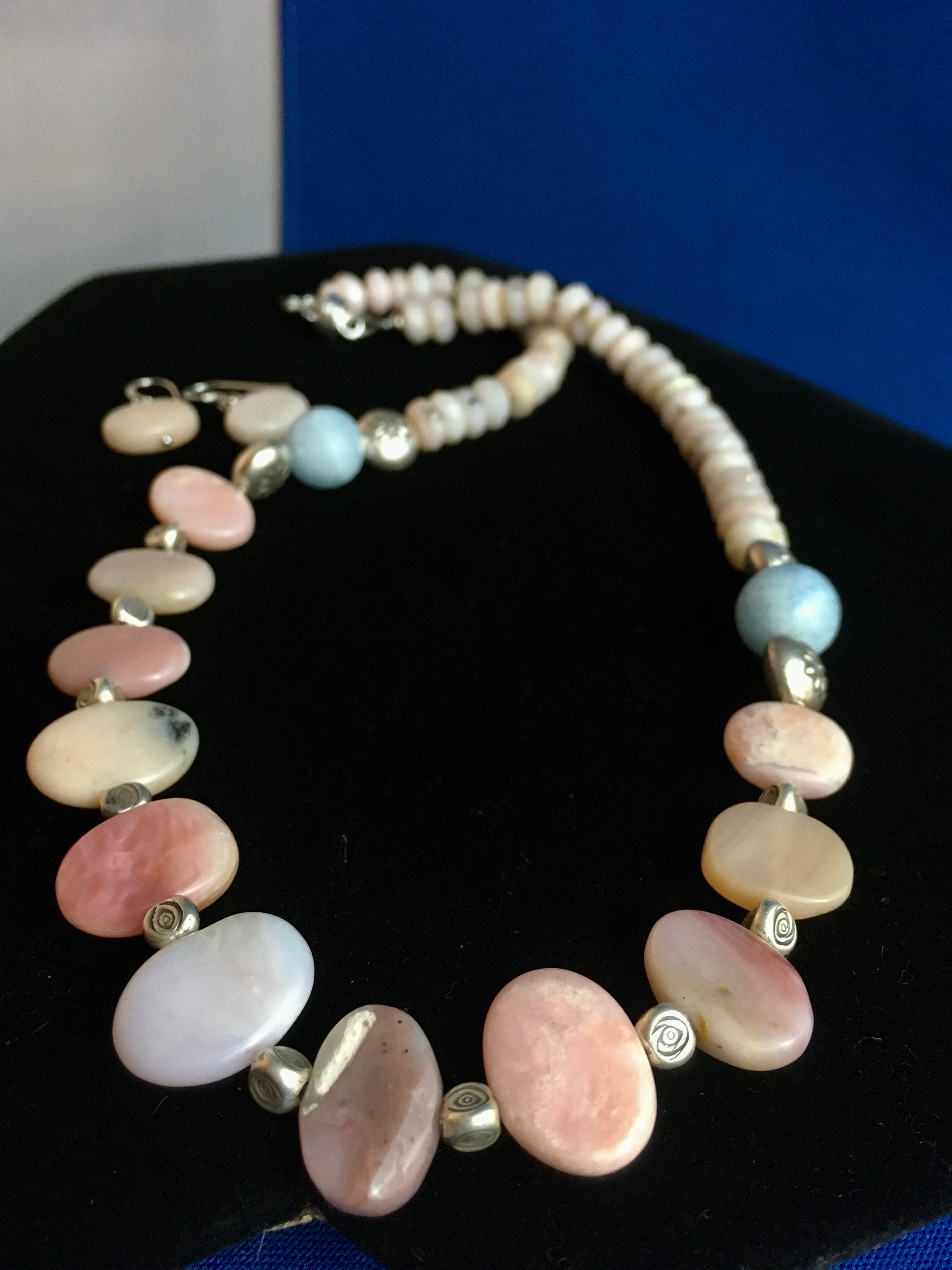 Pink Opal, Hill Tribe Silver  18
