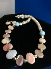 Load image into Gallery viewer, Pink Opal, Hill Tribe Silver  18&quot;