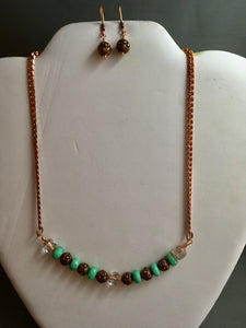 Chrysoprase, Copper, Cathedral Crystal  16 1/2"