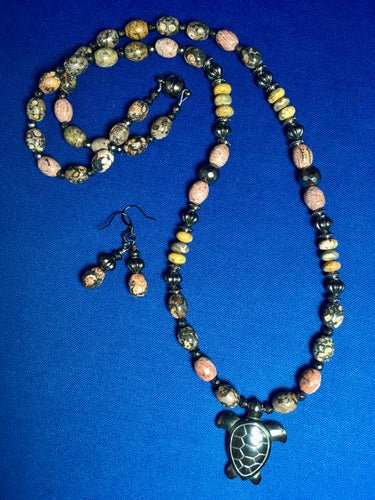 Leopard Jasper, Hematite, Gun Metal 29