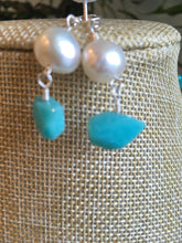 Load image into Gallery viewer, Amazonite, FW Pearls, Bali Silver 24 1/2&quot; Set